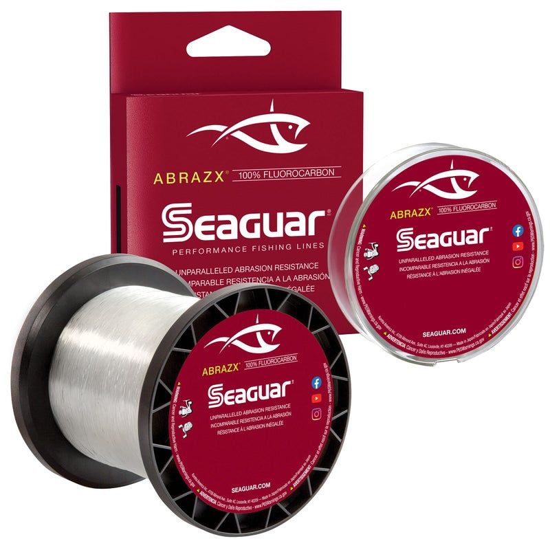 Seaguar AbrazX 100% Fluorocarbon Fishing Line 20lbs, 1000yds Break Strength/Length - 20AX1000 - Image 1
